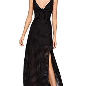 NWT checkered bow maxi dress